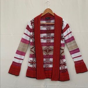 BCBG Maxazria Women's Cardigan, size medium, southwest/aztec